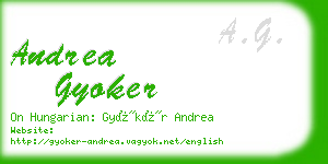 andrea gyoker business card